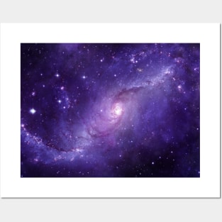 Purple Galaxy Posters and Art